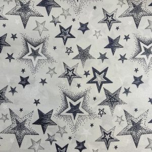 bistrech estampado estrellas gris 1,5mts