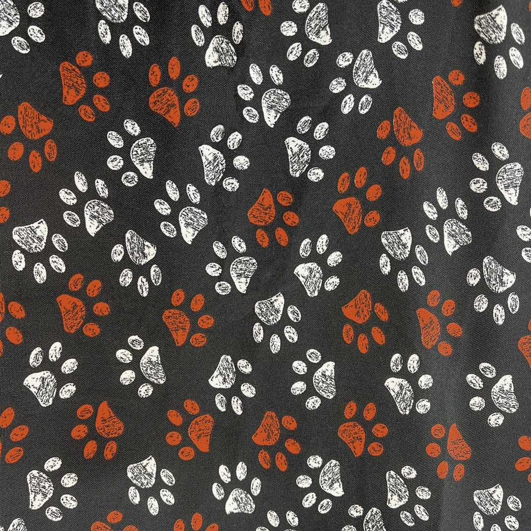 bistrech estampado patitas rojo 1,5mts