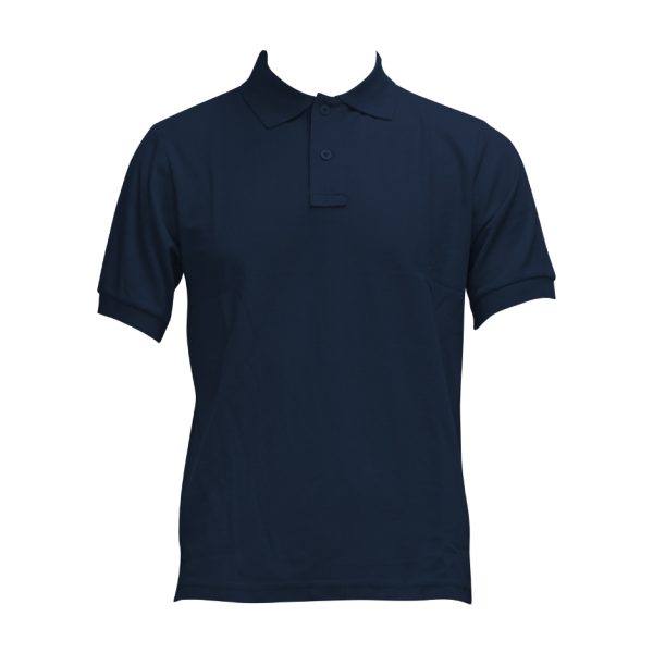 polera pique m/corta azul hom. xl