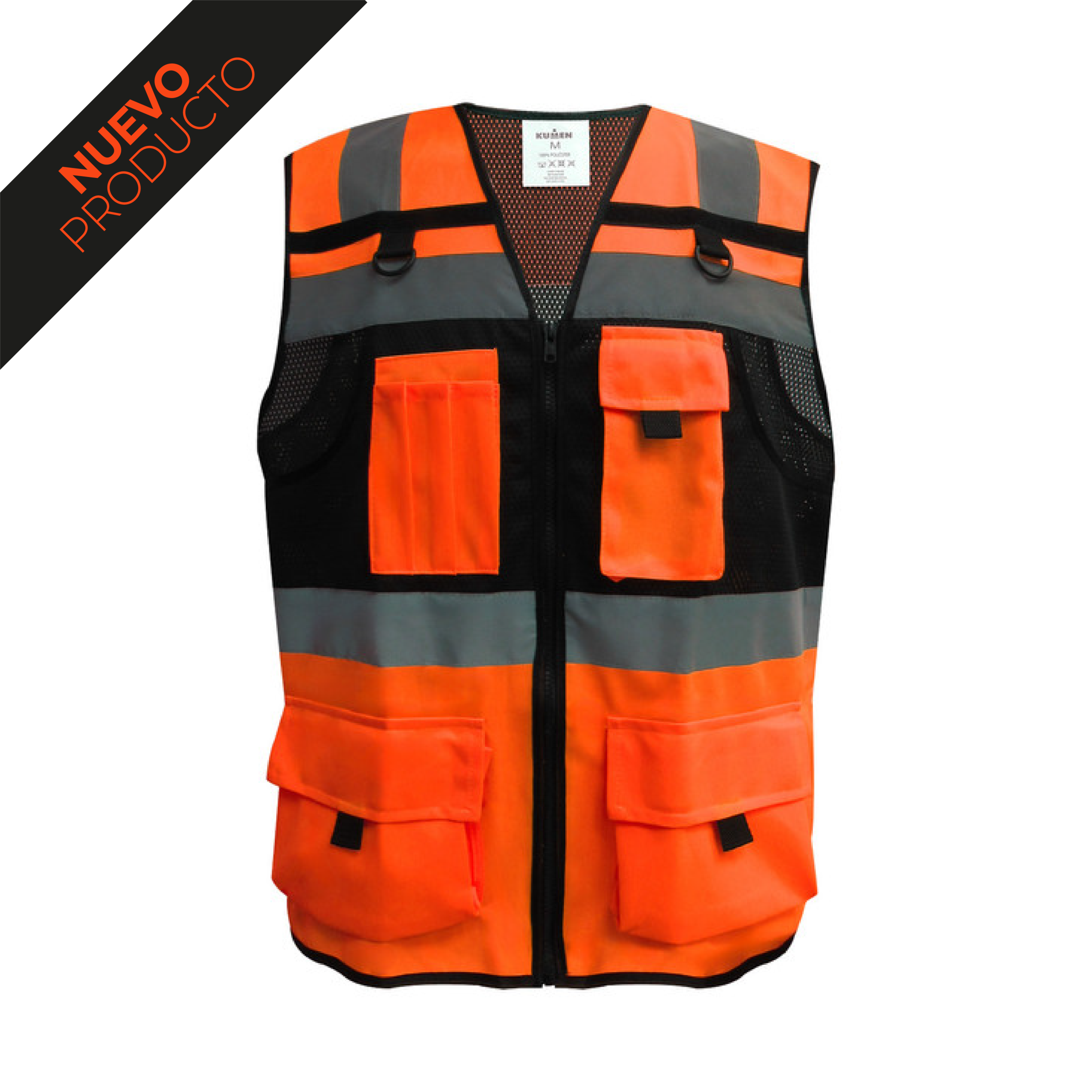 Chaleco Geólogo Geo-Top Naranjo 1 - textillasamericas.cl