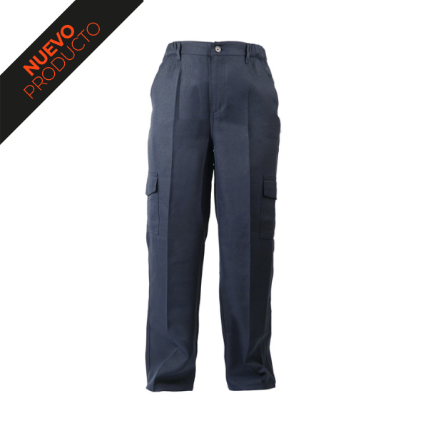 Pantalón Cargo Poplin azul arino 1-textillasamericas.cl