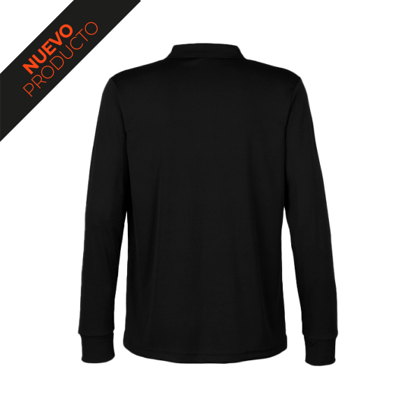 Polera CoolDry Pique Negro 3- textillasamericas.cl
